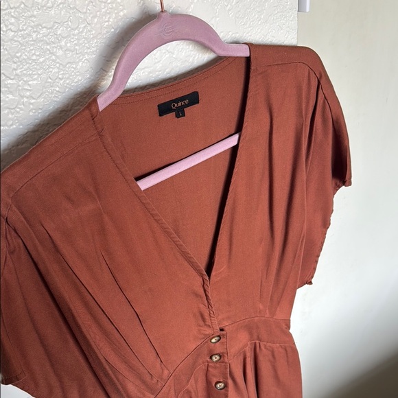 Quince Vintage Wash Tencel Button Front Dress - Picture 2 of 4